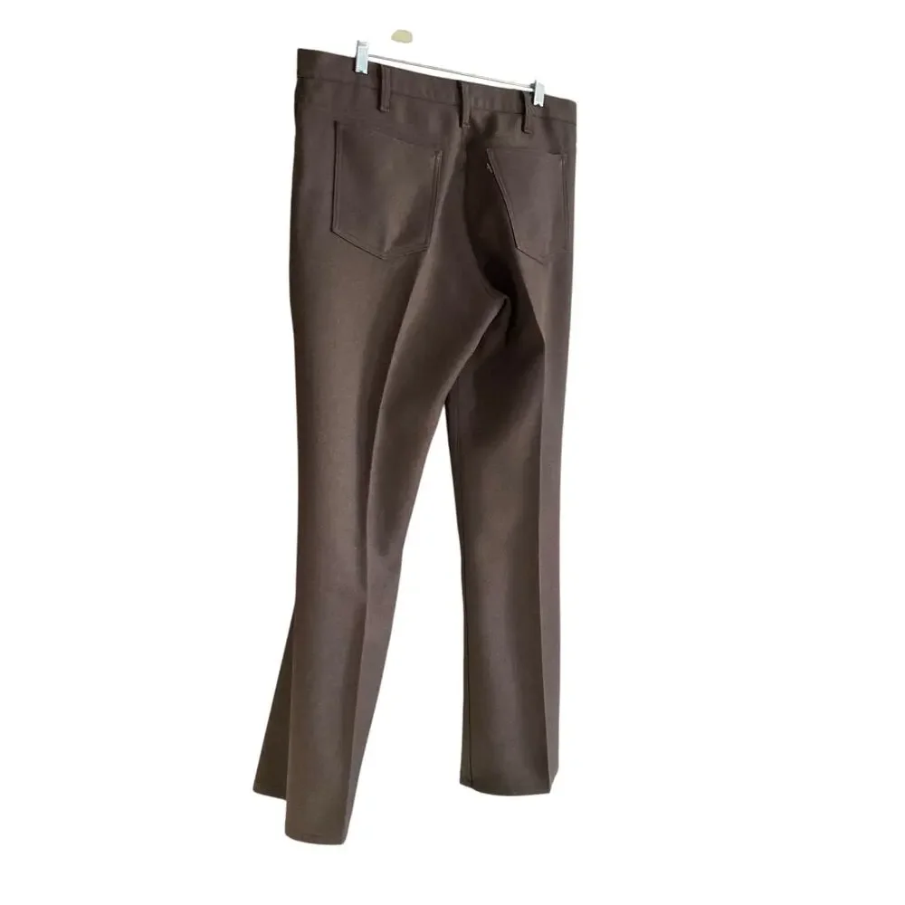 Vintage 80s Levi's Black Tab Brown Straight Leg Pants 36x30